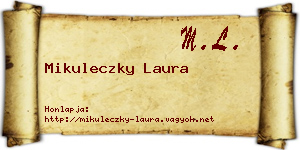 Mikuleczky Laura névjegykártya