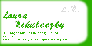 laura mikuleczky business card